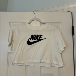 Nike White Crop Top